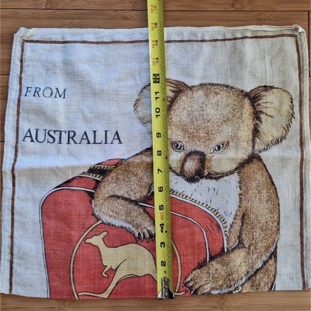 Pure Linen Pillow Cover 17x15 From Australia With Love Panda by Fast Colours